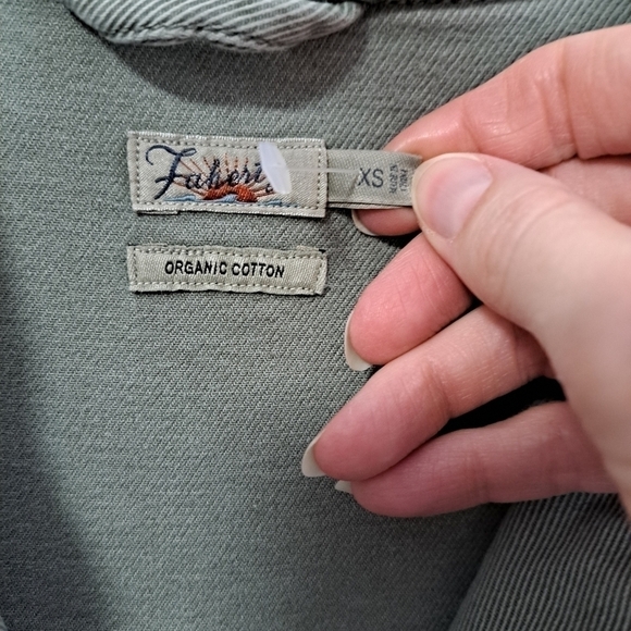 Faherty Overland Twill Jumpsuit olive XS NWT - Picture 9 of 10